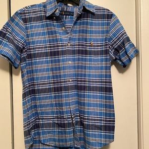 Polo blue plaid button down